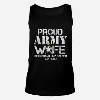 Proud Army Wife Unisex Tank Top - Seseable