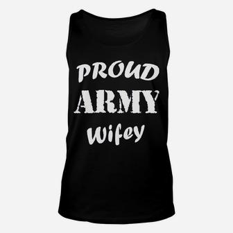 Proud Army Wifey Unisex Tank Top - Seseable