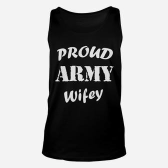 Proud Army Wifey Unisex Tank Top - Seseable
