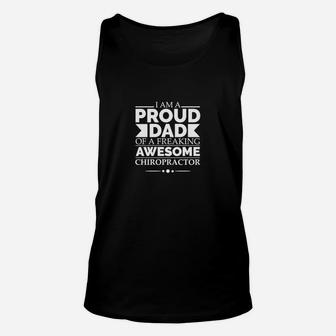 Proud Dad Of An Awesome Chiropractor Unisex Tank Top - Seseable