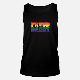 Proud Daddy Lgbt Parent Gay Pride Fathers Day Premium Unisex Tank Top - Seseable