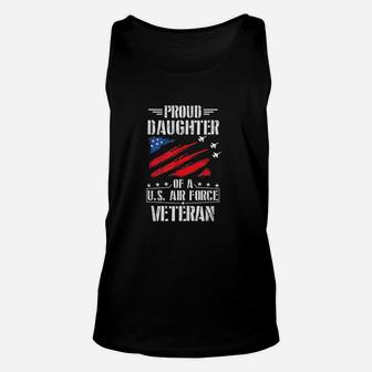 Proud Daughter Of A Us Air Force Veteran Gift Unisex Tank Top - Seseable