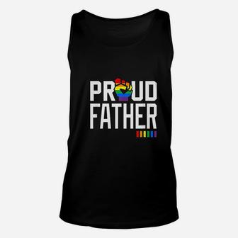 Proud Father Gay Pride Month Lgbtq Unisex Tank Top - Seseable