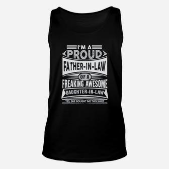 Proud Father In Law Basic, best christmas gifts for dad Unisex Tank Top - Seseable