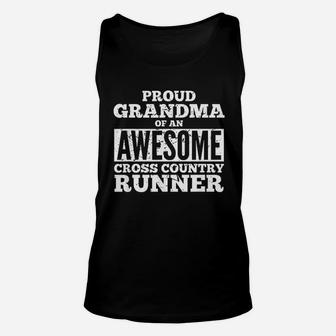 Proud Grandma Of An Awesome Cross Country Runner Unisex Tank Top - Seseable