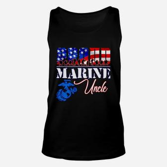 Proud Marine Uncle Patriotic Usa Military 2020 Unisex Tank Top - Seseable