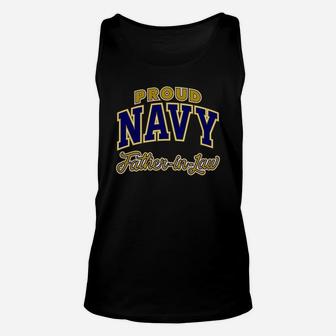 Proud Navy Fatherinlaw Shirt For Men Unisex Tank Top - Seseable