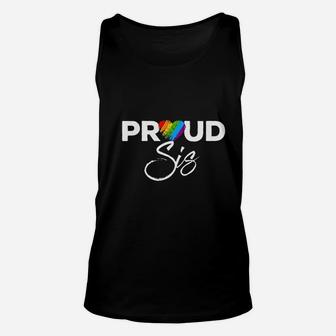 Proud Sis Sister Gay Pride Month Lgbt Unisex Tank Top - Seseable