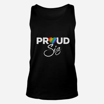 Proud Sis Sister Gay Pride Month Lgbt Unisex Tank Top - Seseable