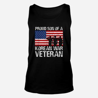 Proud Son Of A Korean War Veteran Military Family Shirt Unisex Tank Top - Seseable