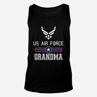 Proud Us Air Force Grandma Military Unisex Tank Top - Seseable