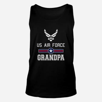 Proud Us Air Force Grandpa Unisex Tank Top - Seseable