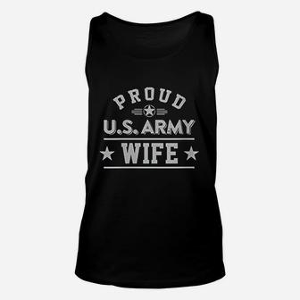 Proud Us Army Wife Light Unisex Tank Top - Seseable