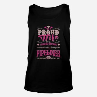 Proud Wife Pipeliner Bought This Shirt Gift Tshirt - Women’s Premium T-shirt Unisex Tank Top - Seseable