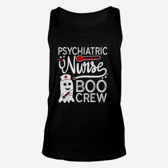 Psychiatric Nurse Halloween Gift Psych Nurse Boo Crew Unisex Tank Top - Seseable