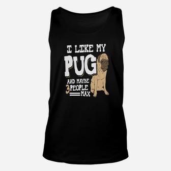 Pug Dog Daddy Unisex Tank Top - Seseable