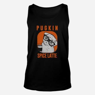 Pug Pugkin Spice Latte Funny Halloween T-shirt Black Women B075v8g9lv 1 Unisex Tank Top