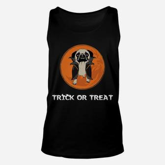 Pug Vampire Trick Or Treat Halloween For Pug Lovers Unisex Tank Top - Seseable