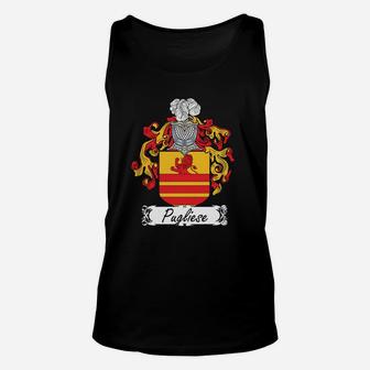 Pugliese Family Crest Italian Family Crests Unisex Tank Top - Seseable
