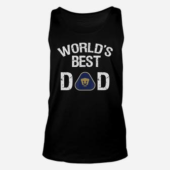 Pumas Unam Mexico Worlds Best Dad Fathers Day Gift Unisex Tank Top - Seseable
