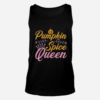 Pumpkin Spice Queen Halloween Unisex Tank Top - Seseable