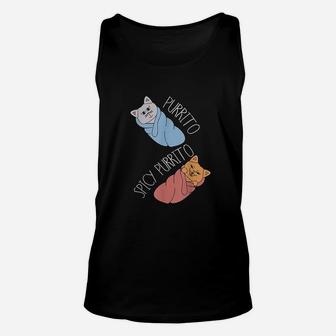 Purrito Burrito Cat Funny Food Cats Lover Unisex Tank Top - Seseable