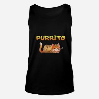 Purrito Cat Burrito Funny Food Cats Lover Unisex Tank Top - Seseable
