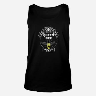 Queen Bee Fun Vintage Inspired Cute Bees Graphic Unisex Tank Top - Seseable