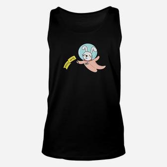 Rabbit Astronaut In Space Christmas Gif Costume Unisex Tank Top - Seseable