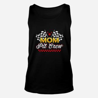 Race Car Birthday Party Racing Family Mom Pit Crew Unisex Tank Top - Seseable