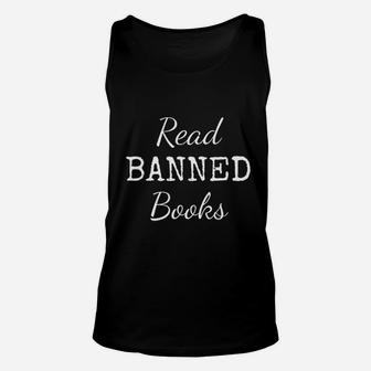 Read Banned Books Librarian Teacher Literature Unisex Tank Top - Seseable
