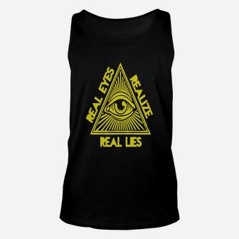 Real Eyes Realize Real Lies Truth - Mens Premium T-shirt Unisex Tank Top - Seseable