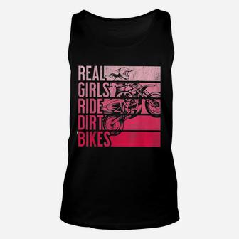 Real Girls Ride Dirt Bikes Motocross Lovers Unisex Tank Top - Seseable