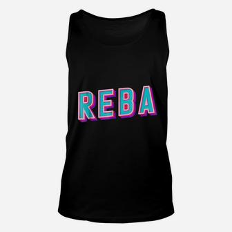 Reba Retro Vintage Graphic Unisex Tank Top - Seseable