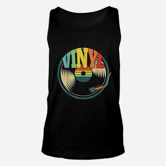 Record Collector Turntable Vintage Vinyl Music Unisex Tank Top - Seseable
