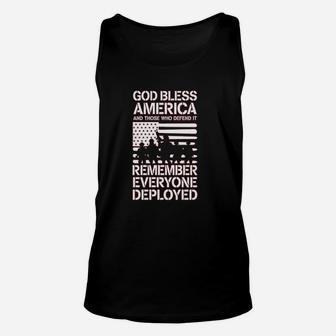 Red Friday Military Remember Everyone Deployed Unisex Tank Top - Seseable