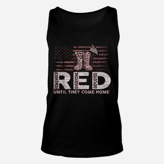 Red Friday Military Until They Come Home Unisex Tank Top - Seseable