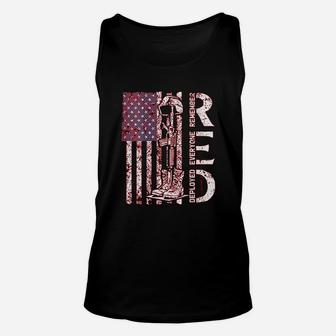 Red Friday Remember Everyone Deployed Retro Us Army Military Unisex Tank Top - Seseable