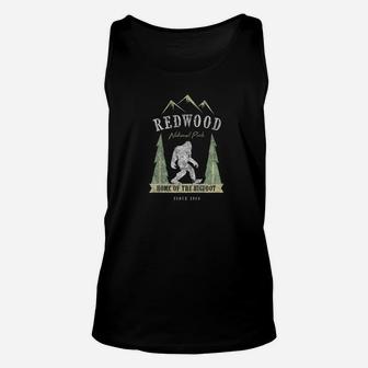 Redwood National Park Shirt Vintage Bigfoot California Gift Unisex Tank Top - Seseable