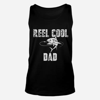 Reel Cool Dad Papas Fishing Buddy Great Gift For A Father Funny Fisherman Joke Unisex Tank Top - Seseable