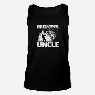Reel Cool Uncle Fathers Day Fishing Lover Gift Unisex Tank Top - Seseable