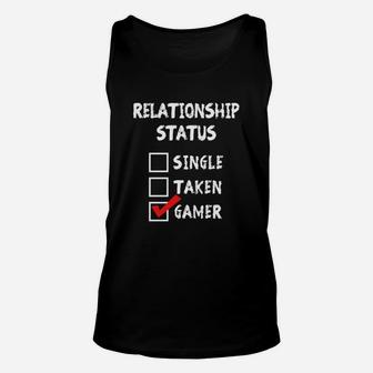 Relationship Status Gamer T-shirts Unisex Tank Top - Seseable