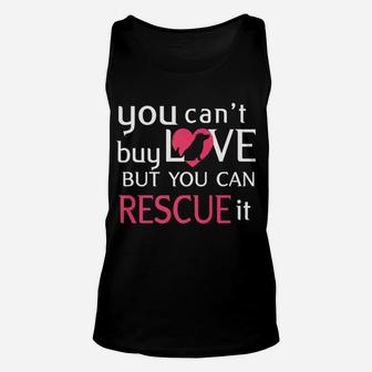 Rescue Dog Animal Lovers Gift Pet Adoption Owners Unisex Tank Top - Seseable