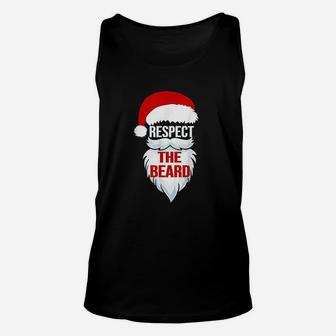 Respect The Beard Santa Claus Christmas Xmas Gifts Unisex Tank Top - Seseable