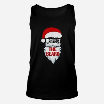 Respect The Beard Santa Claus Christmas Xmas Gifts Unisex Tank Top - Seseable