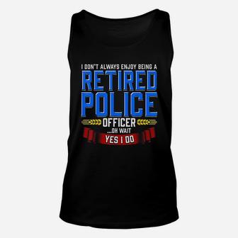 Retired Police Officer Gifts Funny Retirement Unisex Tank Top - Seseable