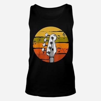 Retro Bass Vintage Bassist Rock Jazz Music Player Gift Unisex Tank Top | Seseable UK