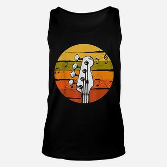 Retro Bass Vintage Bassist Rock Jazz Music Player Gift Unisex Tank Top - Seseable