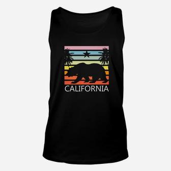 Retro California Bear Vintage Beach Cali Pride Unisex Tank Top | Seseable CA