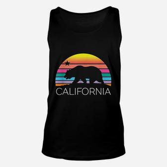 Retro California Surf Vintage Beach Cali 80s Venice Palm Sun Unisex Tank Top - Seseable